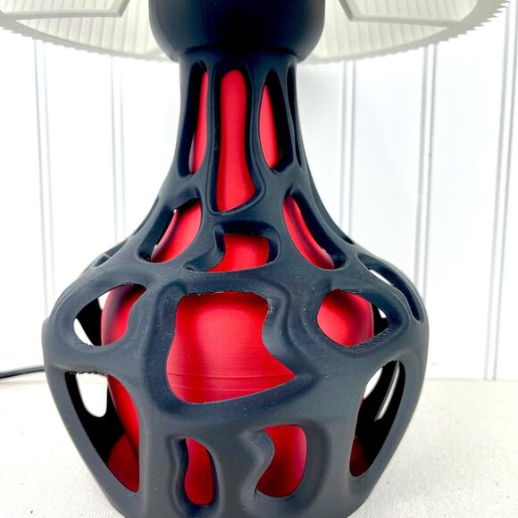 Sculptural Table Lamp, Slime Table Lamp, Desk Lamp and Shade, Bedside Lamp - Picture 4 of 10